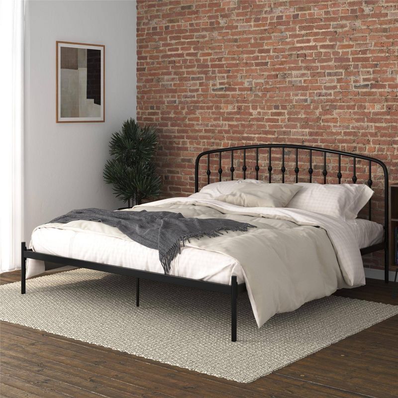 Remi Metal Platform Bed Frame Black - Room & Joy, 2 of 16