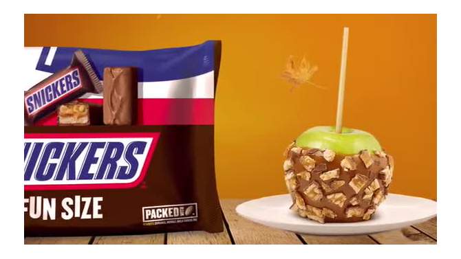 Snickers Fun Size Chocolate Candy Bars - 10.59oz, 2 of 10, play video