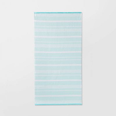 Striped Sand Resist Beach Towel Blue - Sun Squad&#8482;