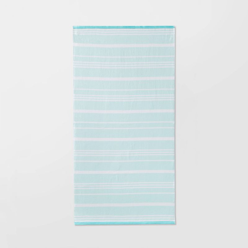 Striped Sand Resist Beach Towel Blue - Sun Squad&#8482;, 1 of 9