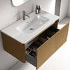 36" Floating Bathroom Vanity, Integrated Ceramic Sink, Push-Open Drawer & U-Shape Wall Fitting,Wall-Mounted MDF Vanity Cabinet - 4 of 4