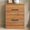 Galano Elis Rae 2 Drawer Amber Walnut Nightstand - 4 of 4