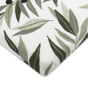 Babyletto Olive Branches Muslin All-Stages Bassinet Sheet - 1 of 4