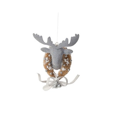 Gallerie II Fair Isle Deer Head Christmas Xmas Ornament