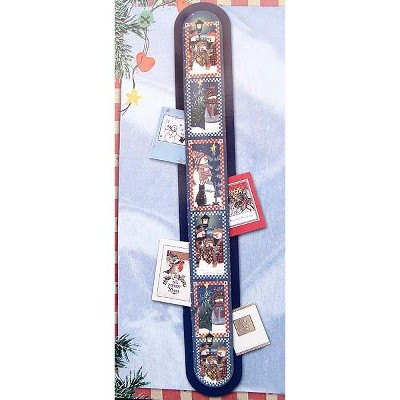 Northlight Club Pack of 144 Blue and White Snowmen Christmas Wall Cardholders 42"