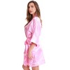 Just Love Womens Plush Solid Robe | Ladies Hooded Bathrobe - 2 of 3