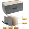 Sorbus Narrow 5 Drawers Nightstand with Steel Frame, Wood Top, Easy Pull Fabric Bins for Home, Bedroom, Office & Dorm - 4 of 4