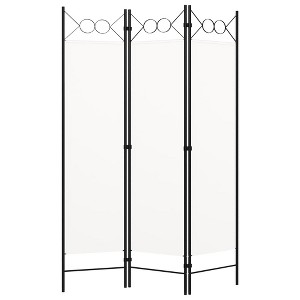 vidaXL 3-Panel Room Divider White 47.2"x70.9" - 1 of 4