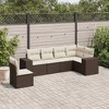 vidaXL Garden Sofa Set Brown PE Rattan Large Modular Garden Sofa Set - 2 of 4