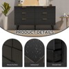Buenhomino 6 Drawer Dresser for Bedroom, 47" Wide Modern Chest of Drawers with Fluted Design - 4 of 4