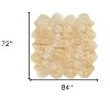 HomeRoots 6' X 7' Gold Sheepskin Handmade Area Rug - 3 of 4