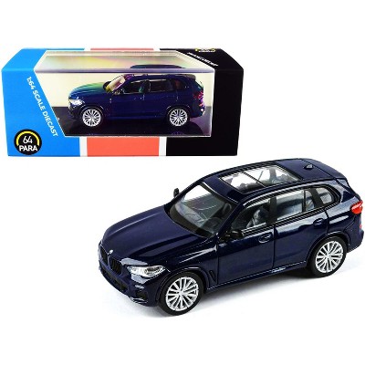 BMW X5 (G05) with Sunroof Tanzanite Blue Metallic 1/64 Diecast Model Car by Paragon