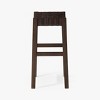 Maven Lane Emerson Backless Counter Stool with Faux Leather 26" - 3 of 4