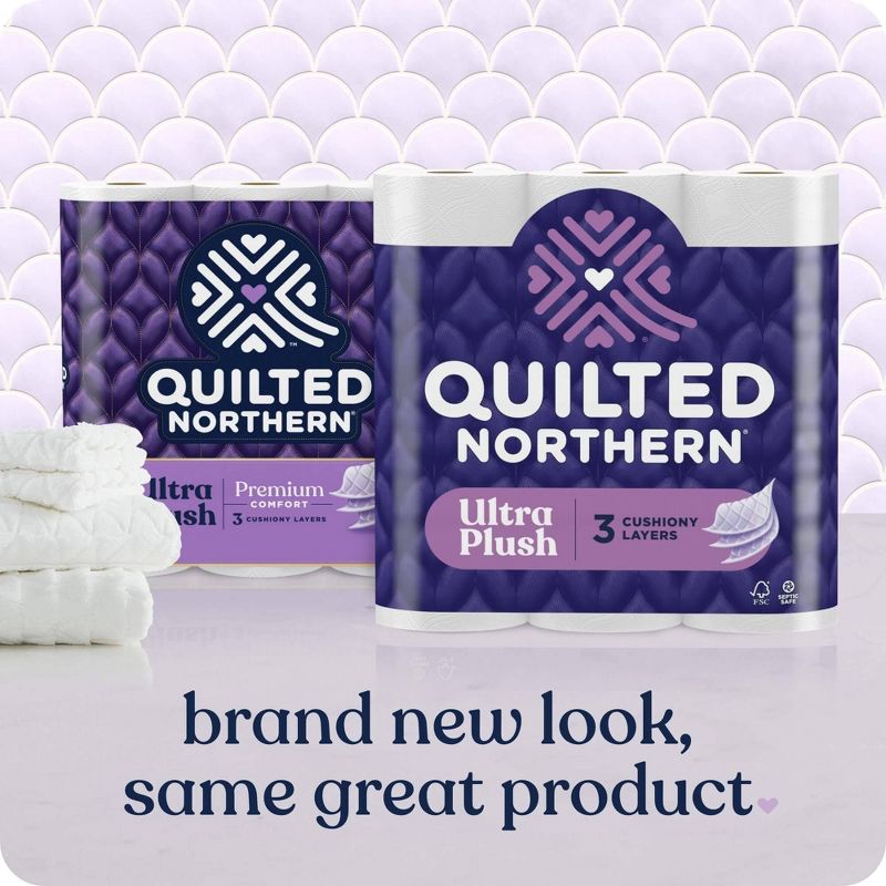 Quilted Northern Ultra Plush Toilet Paper - 12 Mega Rolls, 4 of 7