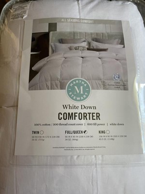 King Light Warmth 300 Thread Count Rds Down Comforter - Martha Stewart ...