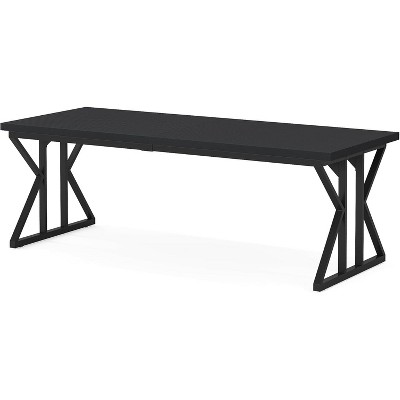 Tribesigns 78.7-Inch Executive Desk, Computer Desk for Home Office, Black