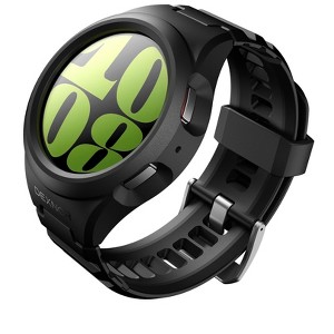 Dexnor for Samsung Galaxy Watch 6 Classic Band [47mm] [43mm],Galaxy Watch 6 Band [40mm] [44mm],[Raised Bezel & Snap-on] Rugged Shockproof Case - 1 of 3