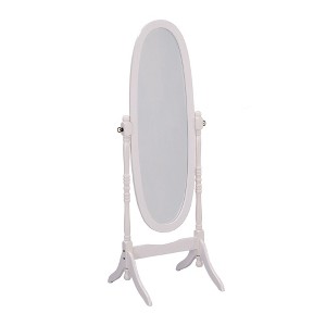 Kumasinova 59" Oval Full Length Mirror,Adjustable Standing Cheval Mirror with Wooden Frame,Mirror Full Length for Bedroom&Living Room - 1 of 4