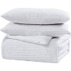 The Nesting Company Palm Collection Embossed 3 Piece Hotel Quality Luxuriously Soft & Lightweight Quilted Bedding Set with 2 Pillow Shams - image 2 of 4