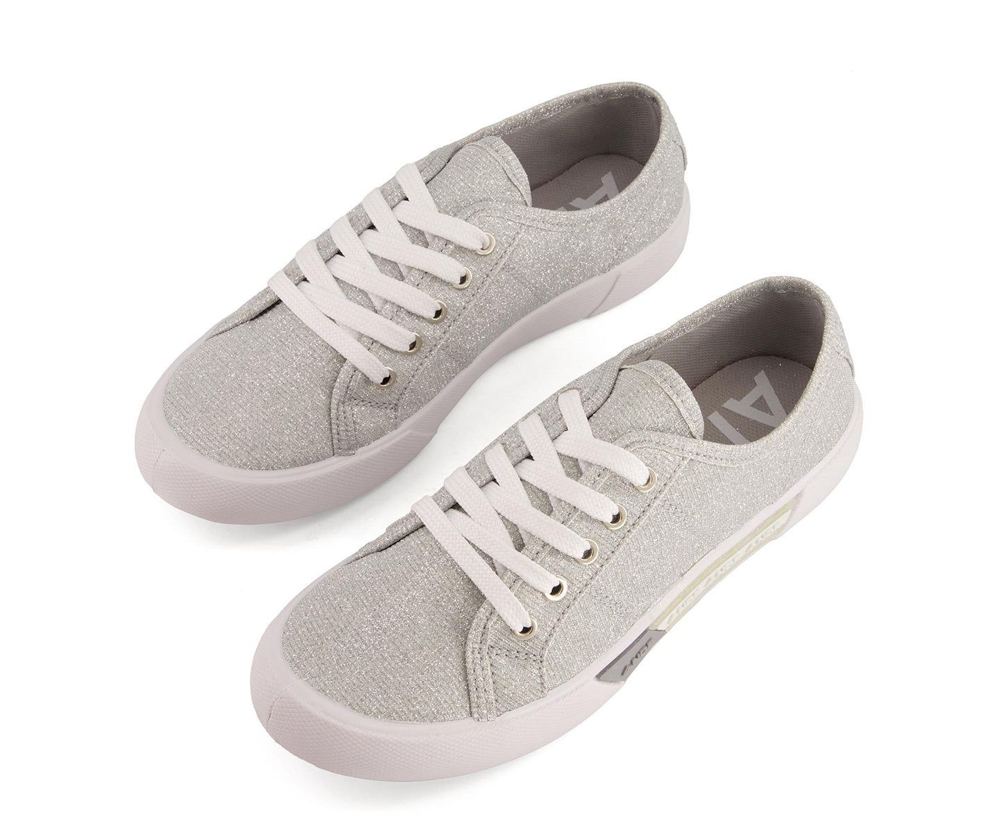 Женские кроссовки Andrea Casual Canvas Sneakers 77220, Grey, цвет: Серый — фото 4