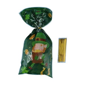 Unique Bargains Gift Wrap Paper PP Green 5.12"x10.83" 50Pcs - 1 of 4