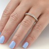 Pompeii3 1 1/2ct Prong Diamond Eternity Ring 14K Yellow Gold - 4 of 4