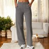 Anna-Kaci Active Women's Elastic Waist Wide Leg Sweatpants with Pockets for Lounge and Casual Wear - 3 of 4