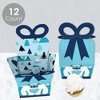 Big Dot of Happiness Yeti to Party - Square Favor Gift Boxes - Abominable Snowman Party or Birthday Party Bow Boxes - Set of 12 - 3 of 4