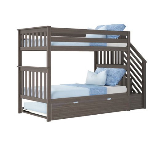 Lily Twin Over Staircase Bunk, Twin Bunk Bed Mattress Target