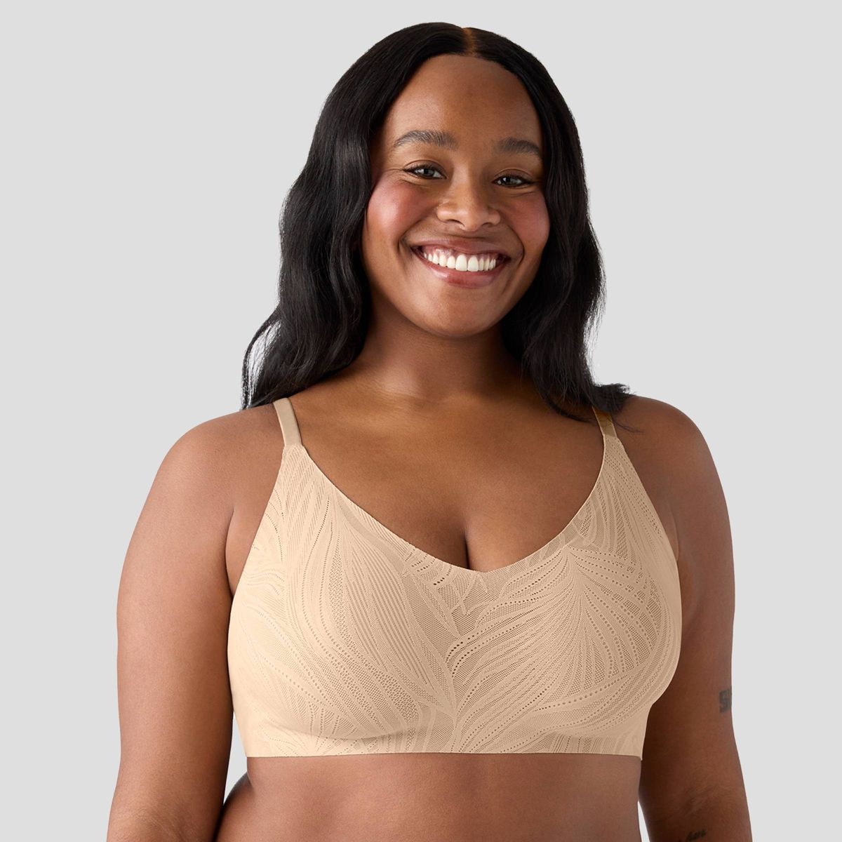 True Everybody by True & Co Women's Lace Triangle Adjustable Strap Wirefree Bra