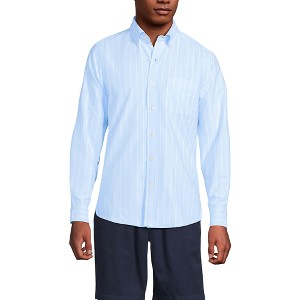 Lands' End Men's Traditional Fit Comfort-First Sail Rigger Oxford Shirt - 1 of 3