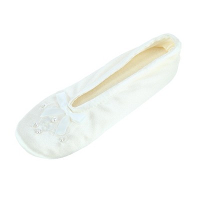 Isotoner Popcorn Ballet: Pantofole Donna Morbide In Spugna, Suola Scamosciata Antiscivolo, Lavabili In Lavatrice