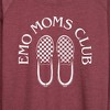 Women's - Instant Message - Emo Moms Club Lightweight French Terry Wide Neck Long Sleeve Graphic Shirt - 2 of 4