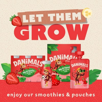 Danimals Paw Patrol Strawberry and Peach Traditional Yogurt - 2g Protein 41.28oz/12ct