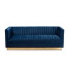Aveline Velvet Upholstered Finished Sofa - Baxton Studio - 2 of 4
