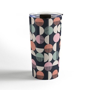 Emanuela Carratoni Abstract Moon Pattern 20 oz Stainless Steel Travel Mug - Deny Designs - 1 of 4