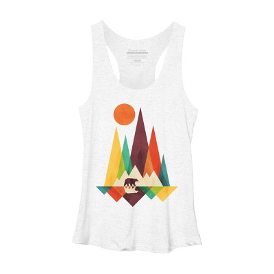 Women's Design By Humans Mountain Bear By radiomode Racerback Tank Top