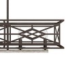 Hunter Fans 10" Langwood Linear Chandelier Onyx Bengal Finish Vintage Design for Indoor Spaces - 4 of 4