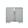 Elegant Nightstand With Metal Handle, Mirrored Bedside Table With 2 Drawers, Bedside Cupboard, Sofa Couch Side Table For Bedroom - 3 of 4