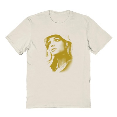 Britney Spears Crossroads Men's Mustard Monochrome Photo Short Sleeve Graphic Cotton T-shirt