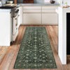 Whizmax Area Rug Indoor Vintage Living Room Carpet Washable Distressed Rug Black Floral Bedroom Retro Accent Throw Rug Office Dining Room - 2 of 4