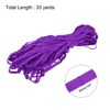 Unique Bargains Flat Elastic Band for Sewing Braided Stretch Strap Cord Rope for Wigs Craft DIY - 2 of 3