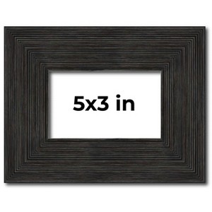 PosterPalooza | Photo Size Contemporary Black Frame - UV Acrylic, Foam Board Backing, Hanging Hardware - 1 of 4