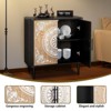 KTMBDW Accent Cabinet with 2 Doors, Pattern Carving Sideboard Buffet with Storage, Wood Credenza for Entryway, Living Room, Kitchen, Dining Room - 4 of 4