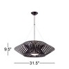 Possini Euro Design Planet Black Large Pendant Light 31 1/2" Wide Mid Century Modern White Glass for Dining Room House Foyer Kitchen Island Entryway - 4 of 4