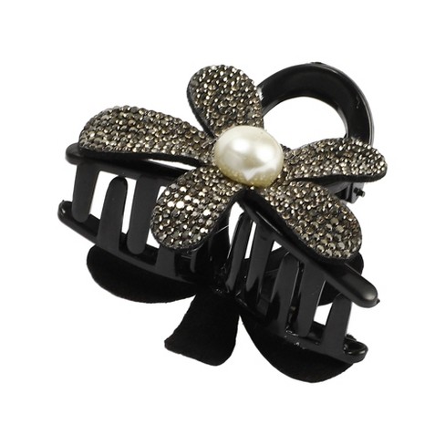 Unique Bargains Women's Fashion Elegant Rhinestones Hair Clips 1 Pc ...