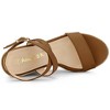 Allegra K Women's Back to College Slingback Crisscross Espadrille Wedges Heel Sandals - 4 of 4