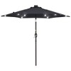 Sonkuki 7.5 ft Outdoor LED Solar Lighted Patio Market Umbrella w/ Push Button Tilt - 2 of 4