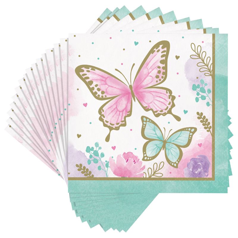Golden Butterfly Party Supplies and Decoration Kit, 5 of 13