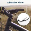 Bike Rearview Mirror 11.2x4.5cm Adjustable | Front Left Handlebar Bike Mirror Black with Mounting Accessories for Bicycle Mountain Road Bike 1 Set - 3 of 4